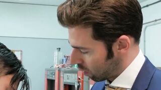 "Classy Guy Enjoys A Sloppy Blowjob And Gets Fucked Hard In The Ass"