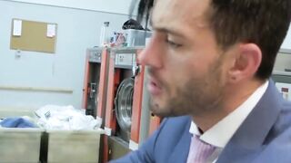 "Classy Guy Enjoys A Sloppy Blowjob And Gets Fucked Hard In The Ass"