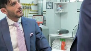 "Classy Guy Enjoys A Sloppy Blowjob And Gets Fucked Hard In The Ass"