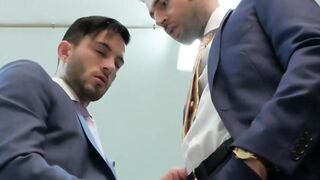 "Classy Guy Enjoys A Sloppy Blowjob And Gets Fucked Hard In The Ass"