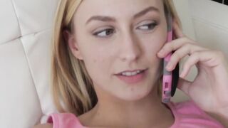"Sexy Step-sister Gives Her Brother A Surprise Blow Job And Facial"