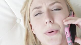 "Sexy Step-sister Gives Her Brother A Surprise Blow Job And Facial"