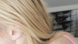 "Sexy Step-sister Gives Her Brother A Surprise Blow Job And Facial"