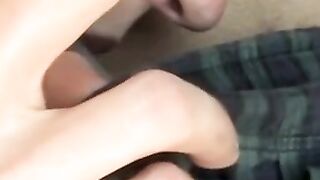 "Throat-Fucked Buddies Share Smoke Break And Intense Anal Sex"
