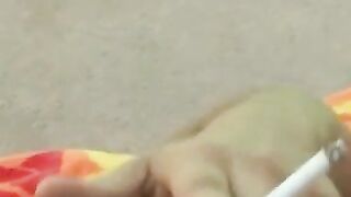 "Throat-Fucked Buddies Share Smoke Break And Intense Anal Sex"