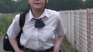 "Japanese Teen Outdoor Pantie Wetting Adventure"