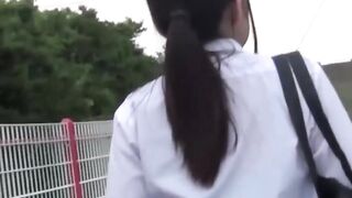 "Japanese Teen Outdoor Pantie Wetting Adventure"