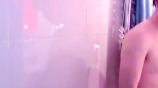 "BBW Chubby Girl's Bathroom Blowjob with Big Dick"