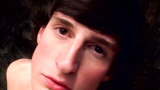 "Skinny Twink's Hot Masturbation Session Leading To A Big Load"