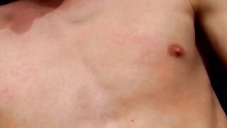 "Skinny Twink's Hot Masturbation Session Leading To A Big Load"