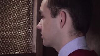 "MATURE PRIEST FUCKS YOUNGER GUY BARE IN CONFESSION BOOTH - Older Man & Young Guy Sex"