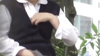 "Public PeeingJapaneseBeauties - Daring JAV babe exposes herself in nature"