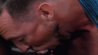 "Black Doctor's Muscle Hunk Fucks Himself Hard in Anal Play"