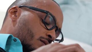 "Black Doctor's Muscle Hunk Fucks Himself Hard in Anal Play"
