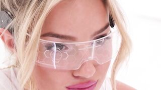 "Teen Blondie's Stunning Poses - Sensual Erotic Dance in Lingerie"
