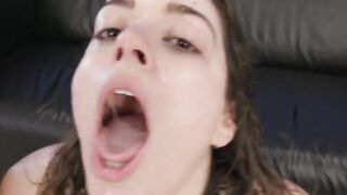 "Brazilian Babe Gives A Sensual Blowjob To Her Russian Lover"