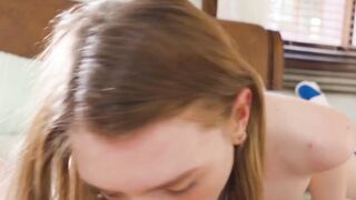 "Teen Cutie Celestine Bloom Gets A Facial Load In Her Mouth"