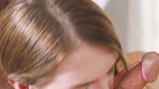 "Teen Cutie Celestine Bloom Gets A Facial Load In Her Mouth"