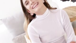 "Sexy Spinning Brunettes - Hot Couple Fucks Hard In White Body Suit"