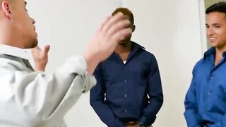 "Anal Threesome Frenzy - Mouth Smash Gangbang with Older Man"