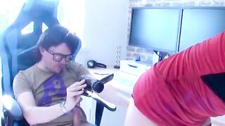 "Nerd-Turned-Hunk's 'Trick Shot': Porn Star Wife Gets Surprised With A Dick In Her Mouth"