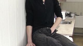 "Teasing Foot-Job - Laundry Room Jerk Off Session"