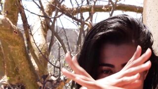 "Petite Teen Stripper Lives Outdoor Nudity in Public"