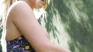 "Fitness Babe's Naked Yoga Session - Teen Blonde Stretching & Sweating"