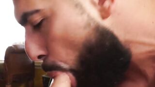 "Thieving Handsome Guy Gets Creamped By Older Man - Damian Stone"