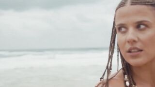 "Petite Aussie Milf Stripping on Beach - Exotic Dancer Unleashed"