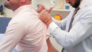 "Handsome Stud Gives Intense Anal Pounding In Suit And Blow Job"