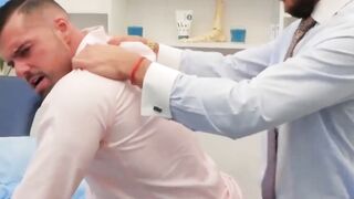 "Handsome Stud Gives Intense Anal Pounding In Suit And Blow Job"