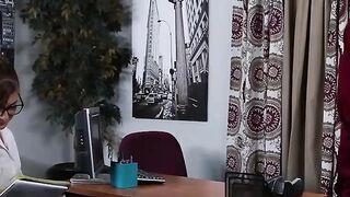 "Office Secretary Gets Spanked And Fucked Hard In Boss's Office - Nikki Benz"