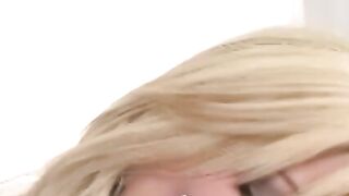 "Latex Dominatrix Uses Sex Toys On Submissive Blonde Babe"
