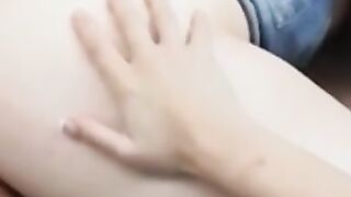 "Lesbian Dyke Panties Wetting From Fingering & Orgasmic Moans"