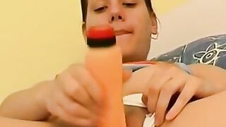 Milf Godess Monique Self-pleasures with Vibrator in Her Luxury Hotel Room