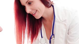 "Hot Doctor's Foot Job - Swallowing Cum After Wild BlowJob And Feet Worship"