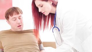 "Hot Doctor's Foot Job - Swallowing Cum After Wild BlowJob And Feet Worship"