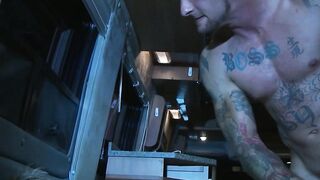 Van witnessed how Ricky Sinz ball busts and throat fucks Logan Vaughn