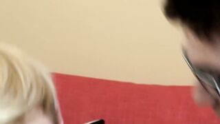 Cute amateurs Cameron Hilander and Oliver Thompson breed and cum