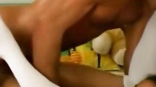 Sizzling Hot interracial anal sex with an exotic teen from Africa in Old Man's Arms!