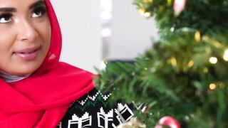 Arab Belle's Xmas Wish - A Naughty Santa Ride With Big Dick
