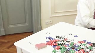 Poker Night Gone Wild! Hot Blonde Teenager Lily Bella Gets Fucked By Her Partner