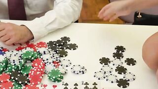 Poker Night Gone Wild! Hot Blonde Teenager Lily Bella Gets Fucked By Her Partner