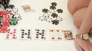 Poker Night Gone Wild! Hot Blonde Teenager Lily Bella Gets Fucked By Her Partner
