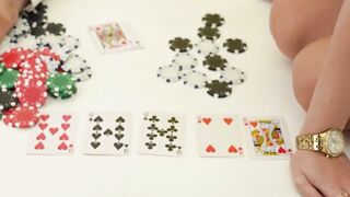 Poker Night Gone Wild! Hot Blonde Teenager Lily Bella Gets Fucked By Her Partner