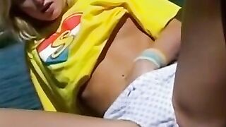 Riverside's Hottest Babe Gives an Epic Solo Performance - Sexy Blondie Gets Wet & Wild