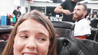Blondie's Wet Pussy - Barbershop Sex Adventure