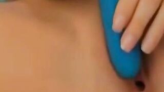 A adorable teenagers having fun with her vagina