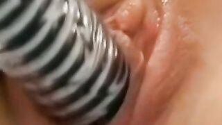 Passionate Erotic Journey: Blonde Babe's Intense Orgasm With A Giant Clear Glass Dildo